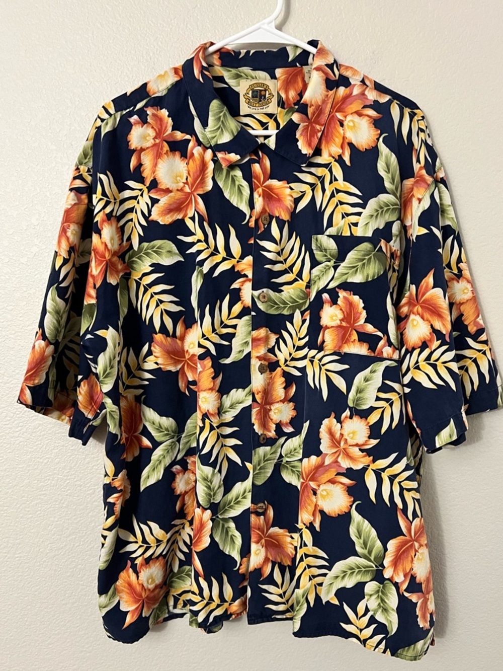 NWOT Pusser’s West Indies Silk Hawaiian Shirt Aloha Button Down Mens | Size XL